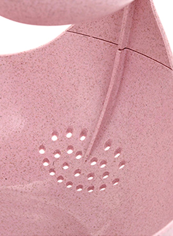 Sharpdo Double-Deck Strainer Food Basket Pink 25x20x15.5cm - Image 5