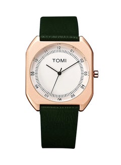 TOMI Men's Leather Analog Watch LJL70623135A_U00491 