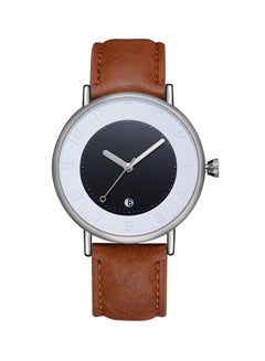 TOMI Men's Leather Analog Watch WDL70915463D_U00491 