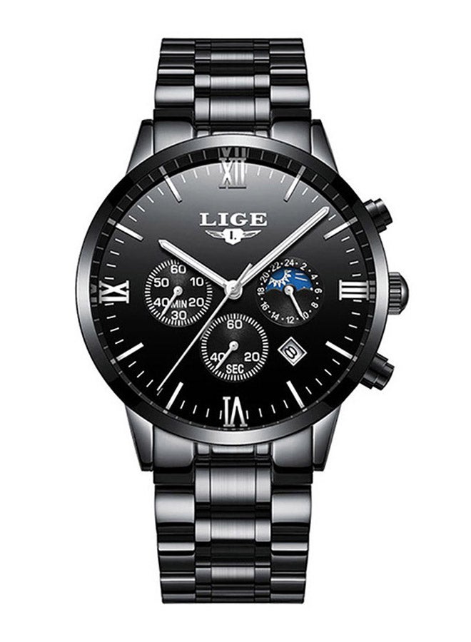 LIGE unisex Stainless Steel Analog Watch LLX80719004B_U00491
