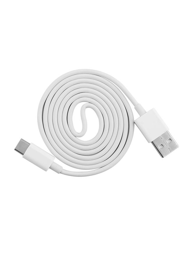 كابل USB لنقل البيانات والشحن السريع أبيض - Image 1