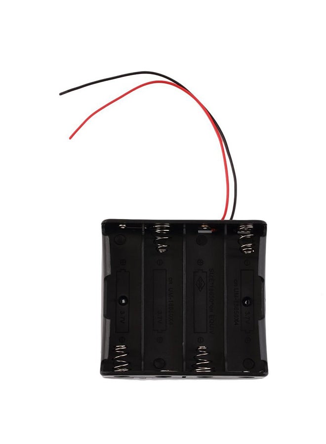 Generic Battery Storage Case For 18650 3.7V Batteries Black  - Image 2