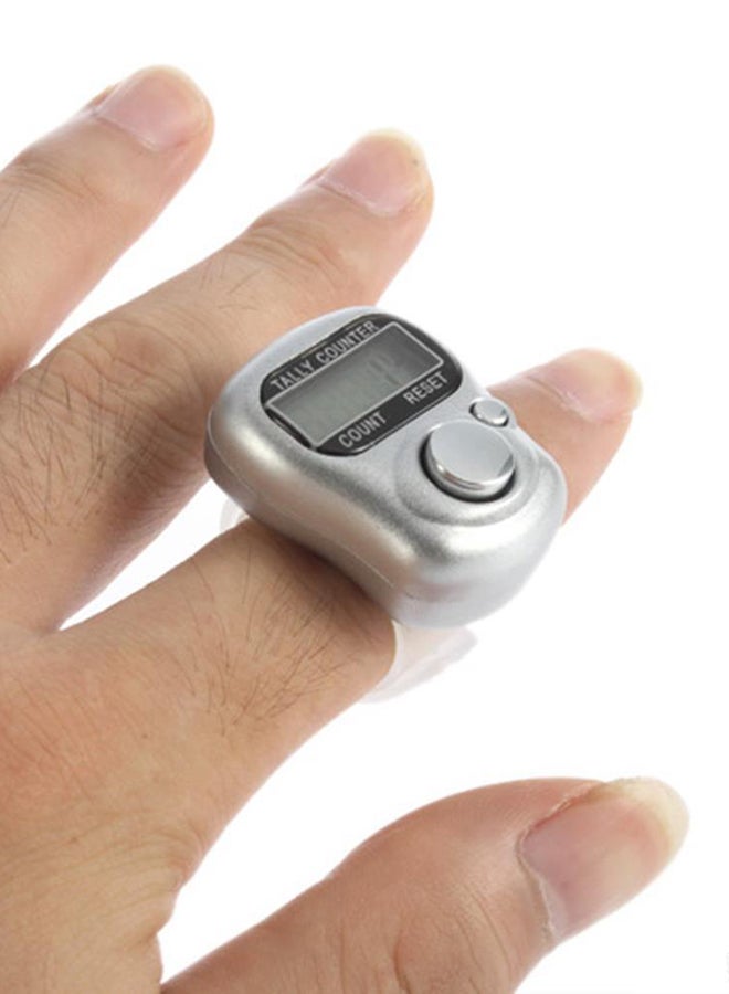 Digital Hand Tally Counter Grey/Clear  - Image 2