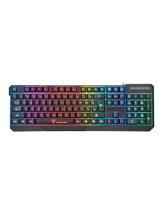 LED Wired Mechanical Gaming Keyboard Black  - Image 1