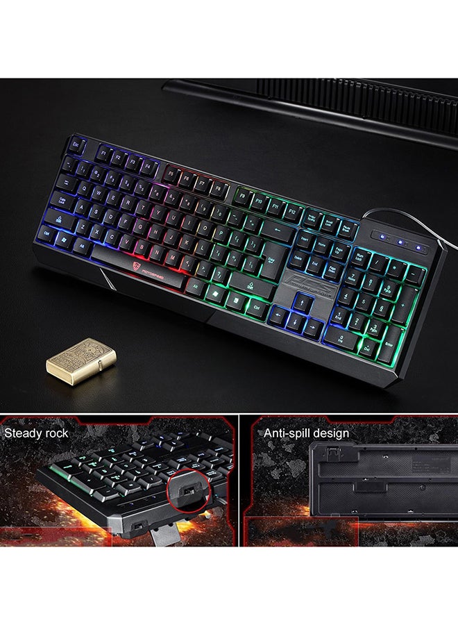 LED Wired Mechanical Gaming Keyboard Black  - Image 4