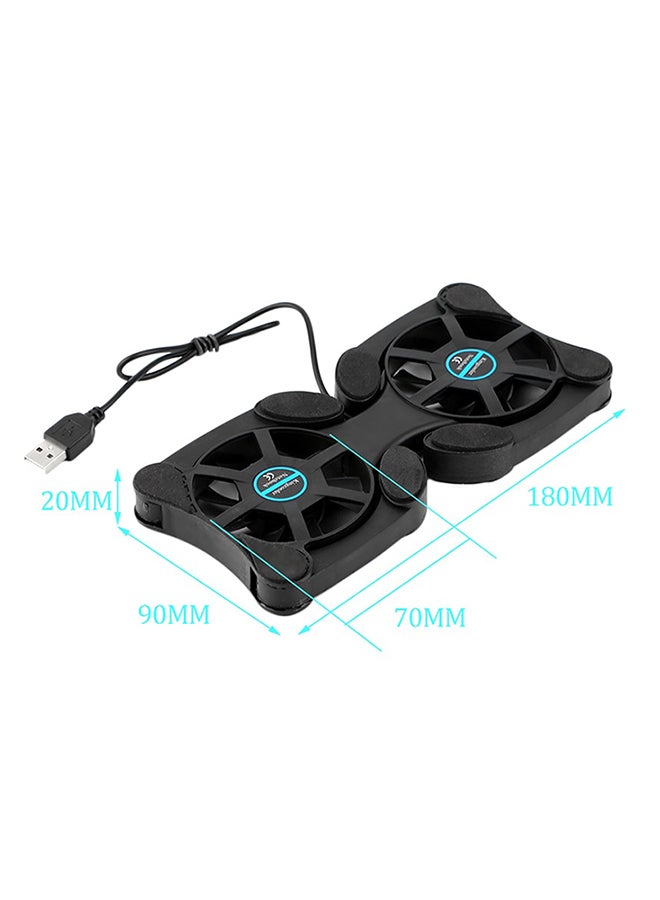 Heat Radiator Durable Cooling Fan Black  - Image 2