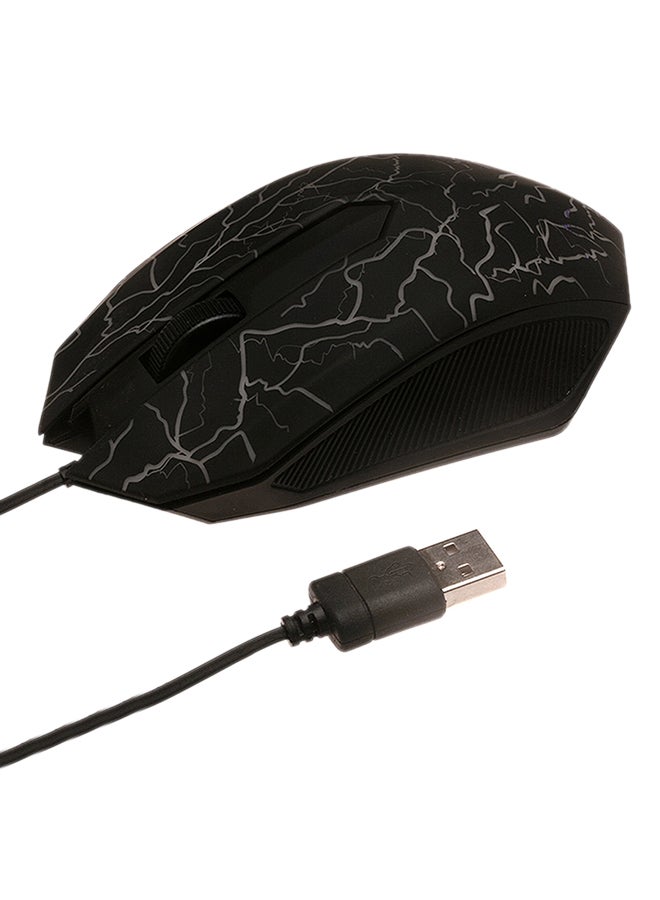 ماوس ضوئي سلكي للألعاب أسود - Image 1