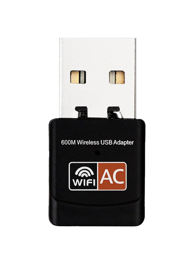 Generic Dual Band Wireless USB Wi-Fi Adapter Black/Silver  - Image 1