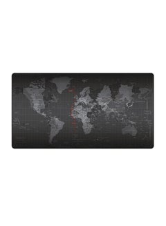 World Map Design Keyboard And Mousepad Black/Grey