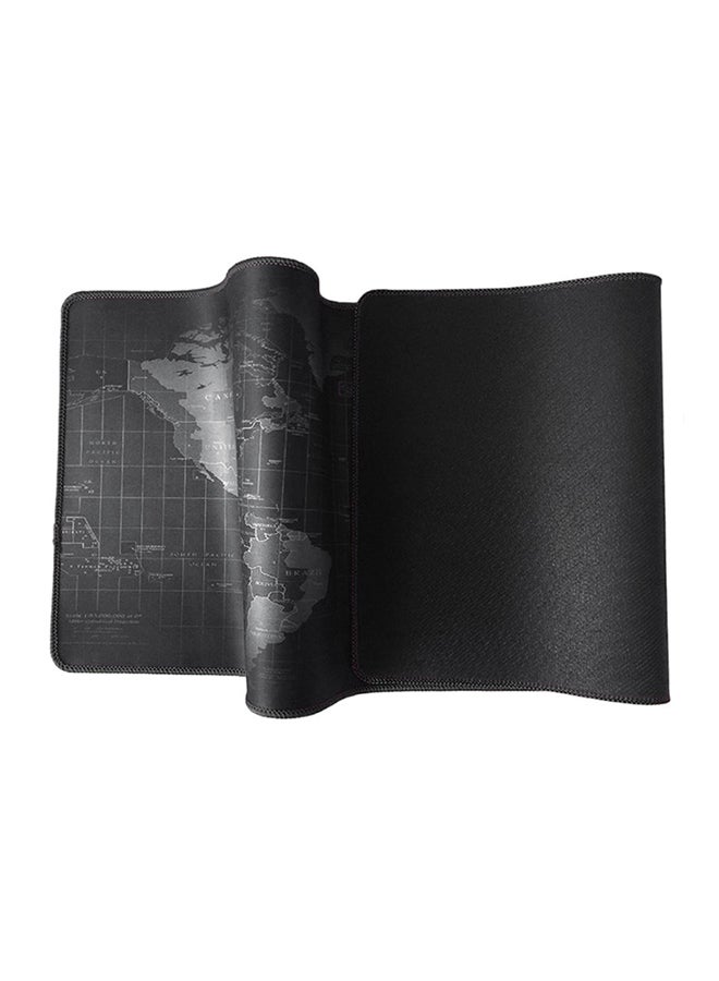 Generic - World Map Design Keyboard And Mousepad Black/Grey - Image 1