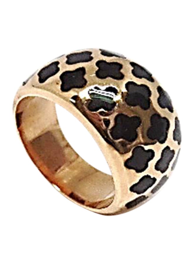 Infinity Jewels Stainless Steel Enamel Flower Ring - Image 1