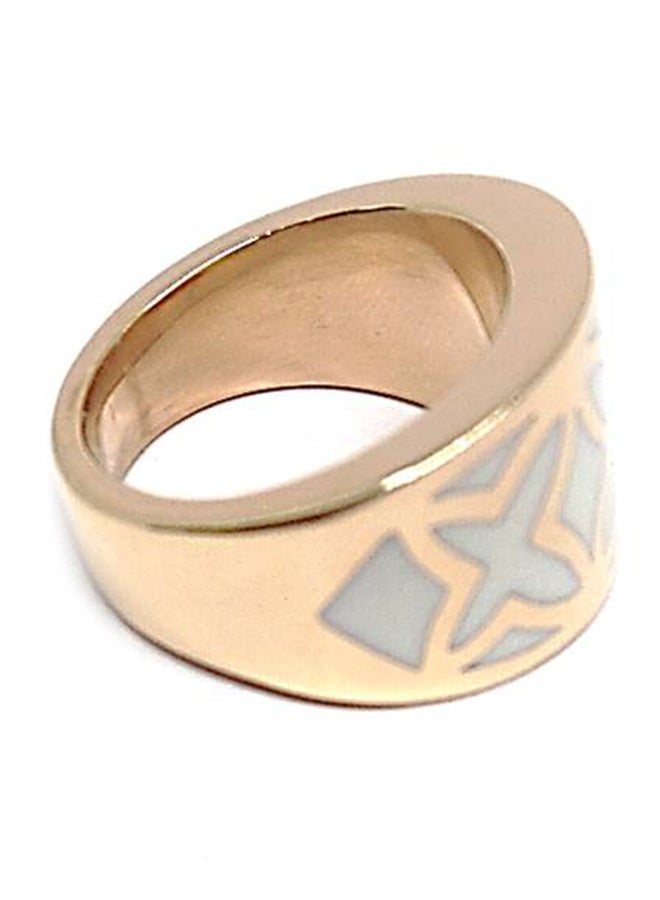 Infinity Jewels Stainless Steel Enamel Cross Ring - Image 2