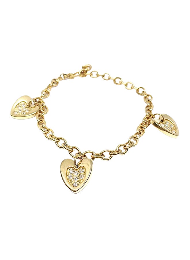 Stainless Steel Gold Plated Charm Bracelet - v1547627816/N20184446A_1