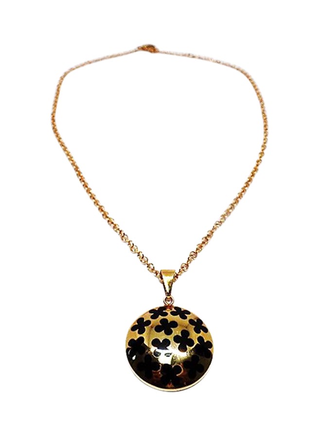 Infinity Jewels Stainless Steel Floral Pendant Necklace - Image 1