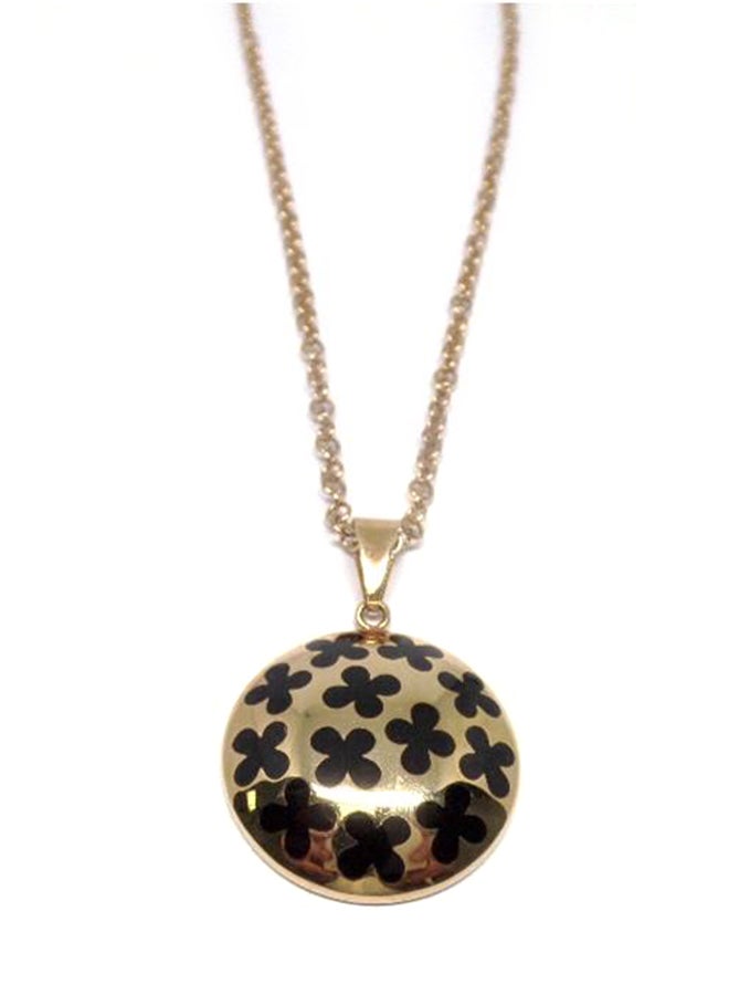 Infinity Jewels Stainless Steel Floral Pendant Necklace - Image 2