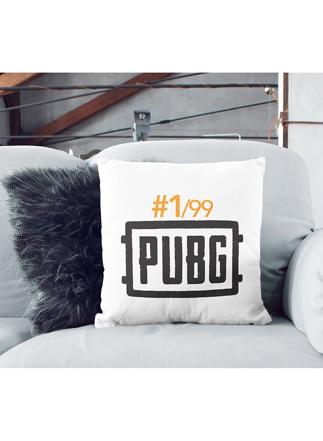 1/99 PUBG Printed Cushion White/Black/Orange 16x16inch - Image 2