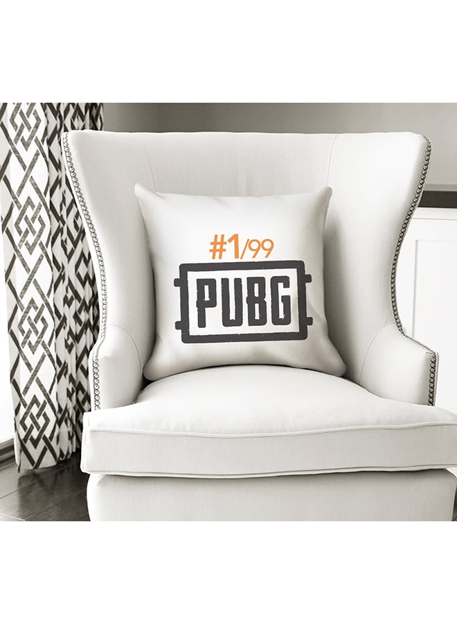 1/99 PUBG Printed Cushion White/Black/Orange 16x16inch - Image 3