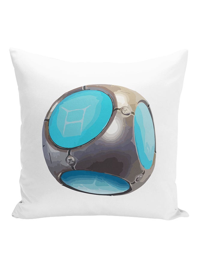 Fortnite The Ring Printed Cushion White/Blue/Grey 16x16inch - Image 1