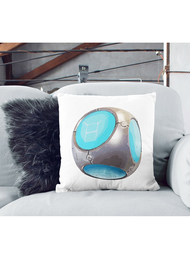 Fortnite The Ring Printed Cushion White/Blue/Grey 16x16inch - Image 2