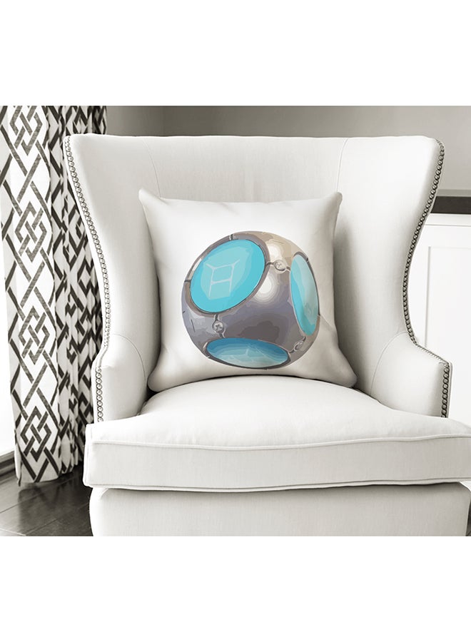 Fortnite The Ring Printed Cushion White/Blue/Grey 16x16inch - Image 3