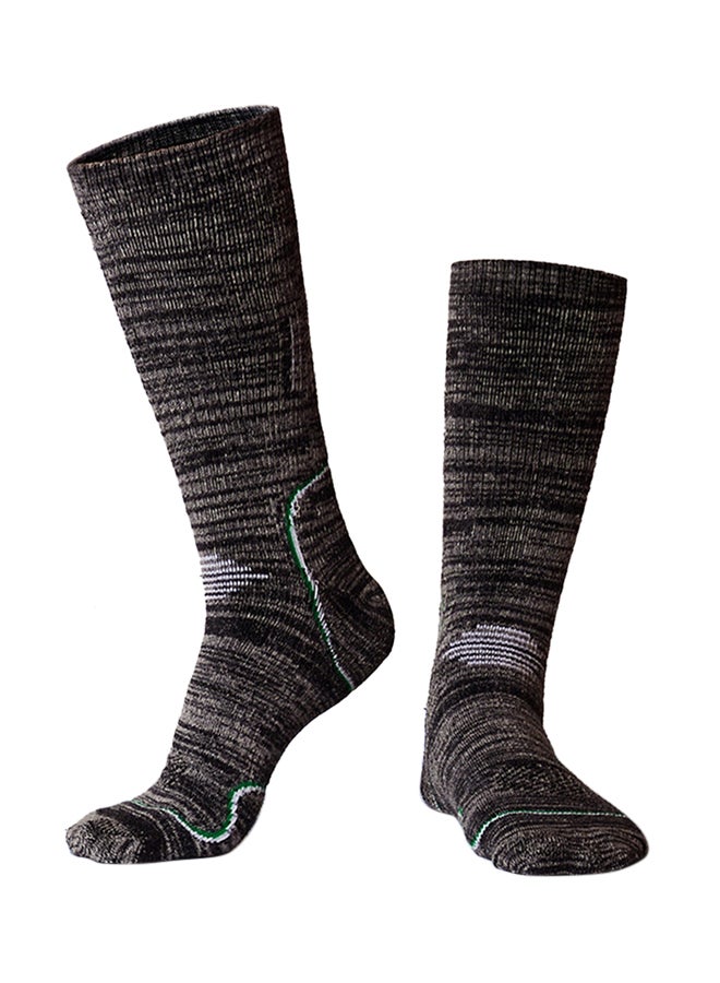 جوارب من القطن رمادي داكن - Image 2