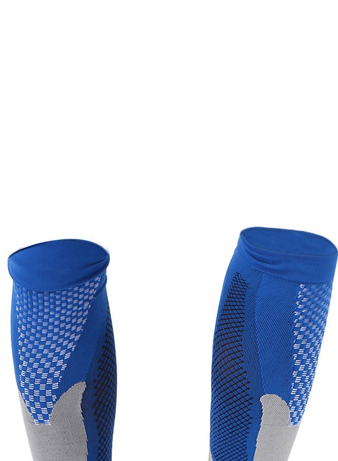 جوارب واقية للساقين تسمح بالتهوية من النايلون أزرق - Image 2
