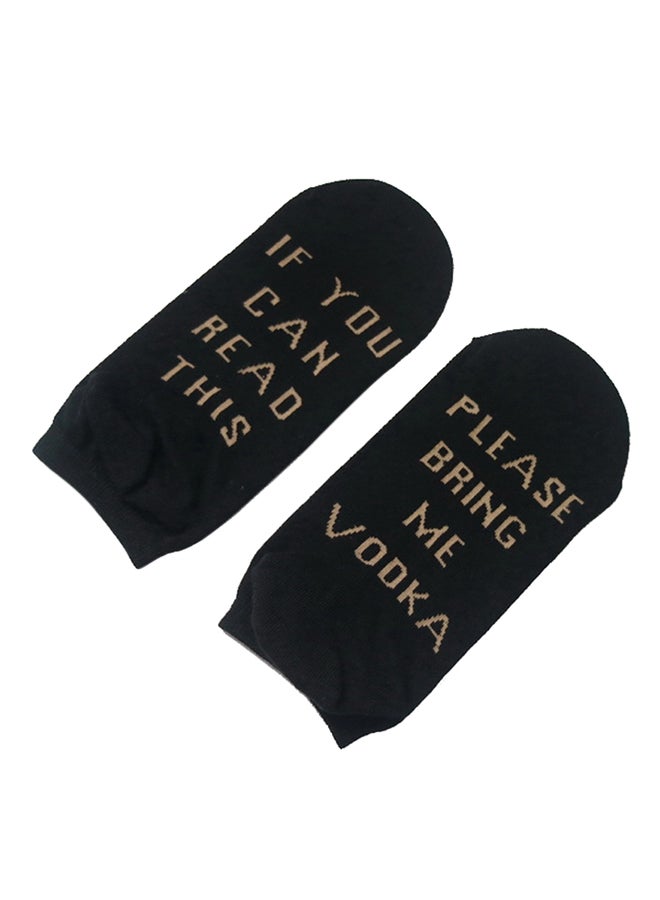 جوارب خرطوم قطنية أسود