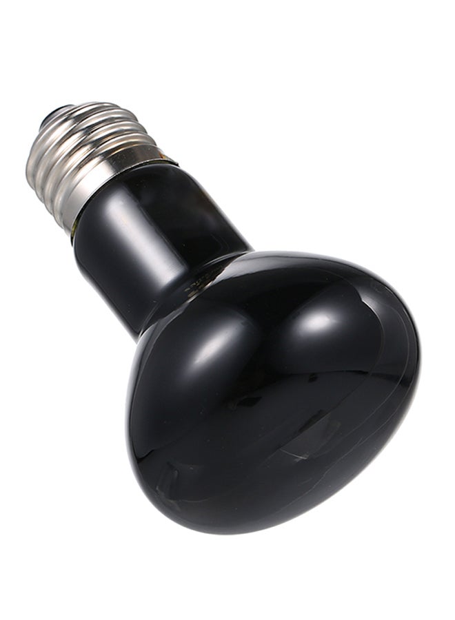 Tungsten Heat Emitter Bulb With E27 Base Socket Holder Black - Image 1