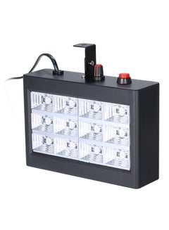 12-LED Mini Strobe RGB Light Stage Lamp - AU Plug Black