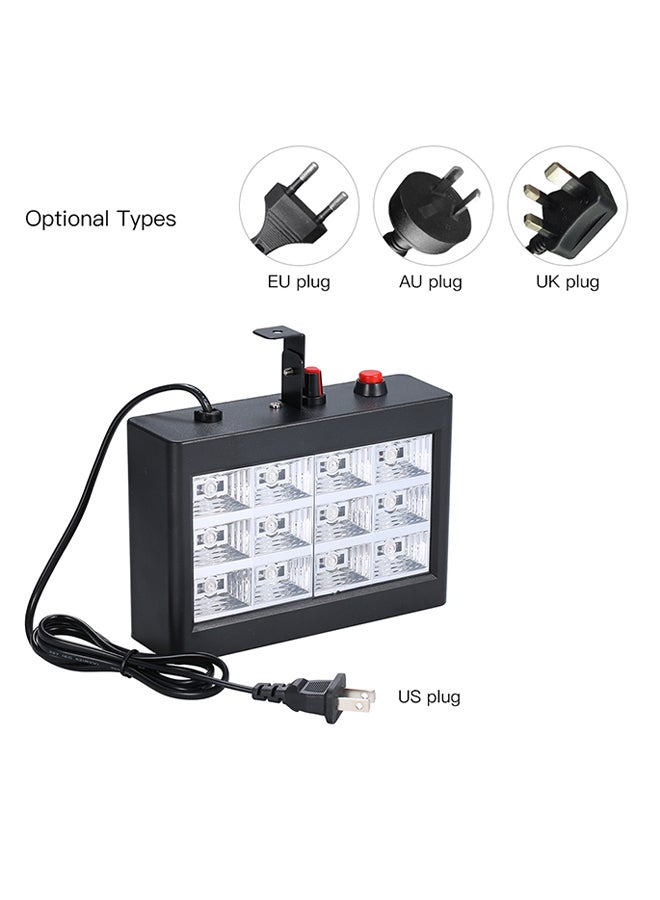 Generic - 12-LED Mini Strobe RGB Light Stage Lamp - AU Plug Black - Image 1