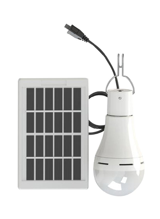 25-LED Solar Powered Energy Bulb With Hanging Hook White - Image 1