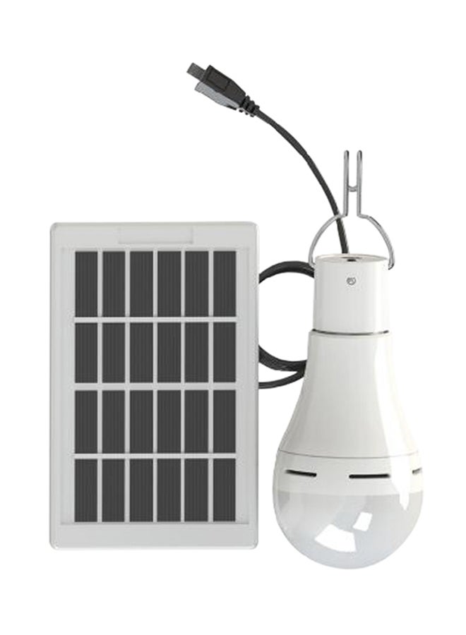 20-LED Solar Powered Energy Bulb With Hanging Hook White  - Image 1