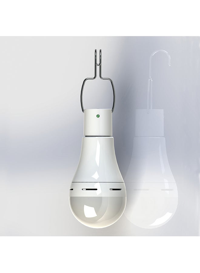 20-LED Solar Powered Energy Bulb With Hanging Hook White  - Image 2
