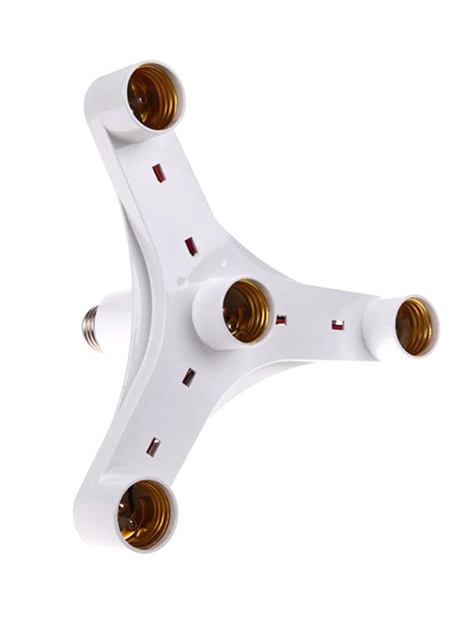 حامل مصابيح للسقف على شكل 4 ثريات أبيض - Image 2