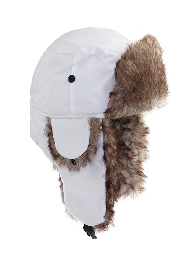 Generic - Bomber Headwear With Ear Flaps White - Image 1