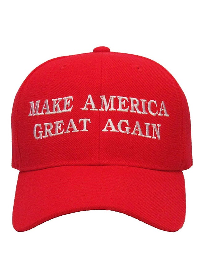 Generic Adjustable Baseball Cap Red  - Image 3