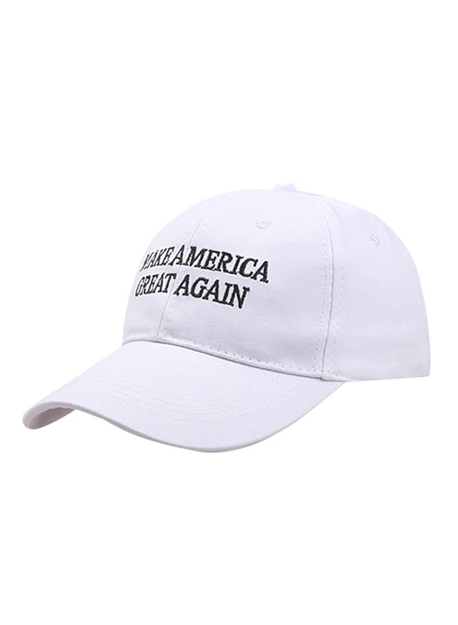 قبعة بيسبول قابلة للتعديل أبيض - Image 1