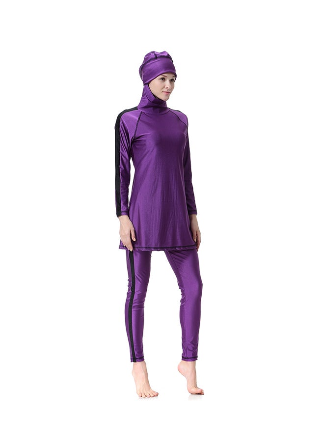 Sharpdo 2-Piece Burkini Set Purple  - Image 3