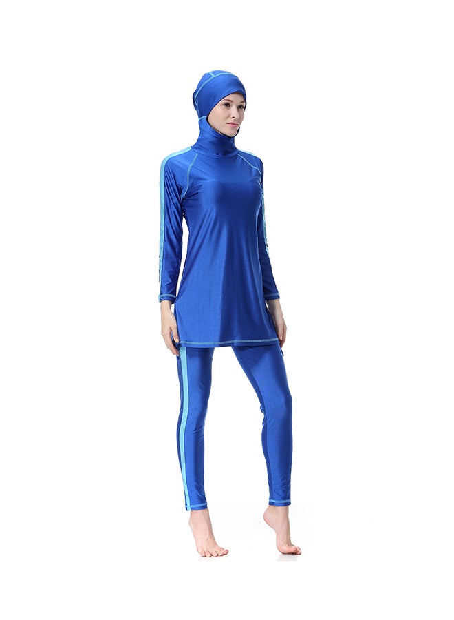 Sharpdo - 2-Piece Long Sleeve Burkini Blue - Image 1