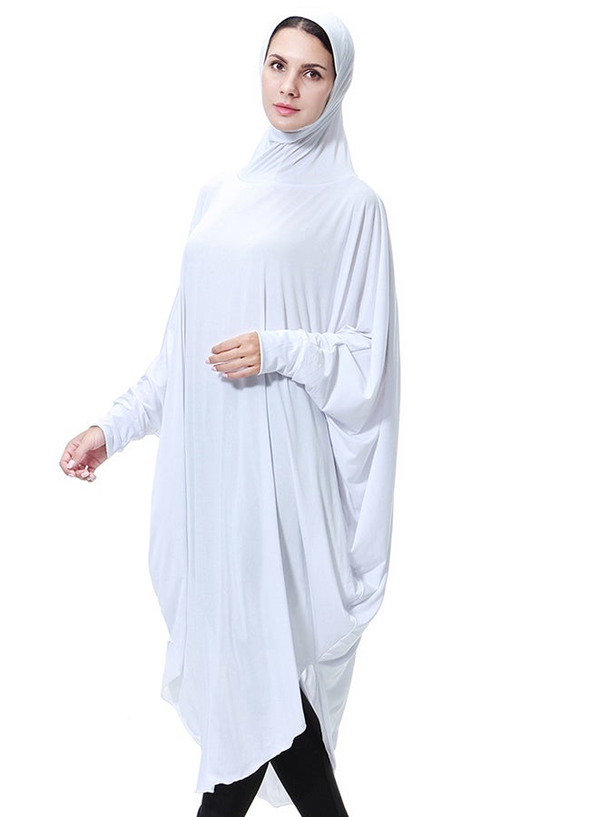 شاربدو ثوب مع عباية بحجاب أبيض  - Image 3