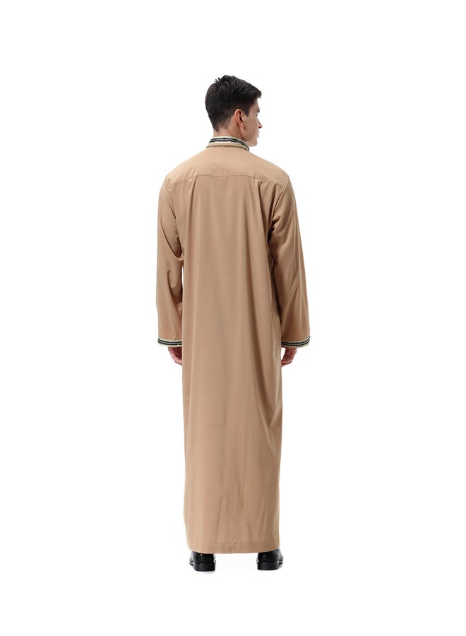 شاربدو قفطان برقبة مستديرة جملي - Image 2