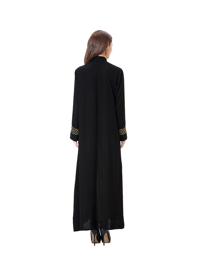 Sharpdo Wool Peach Maxi Dress Yellow/Black  - Image 2