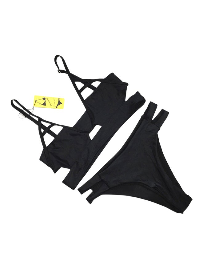 Sharpdo - 2-Piece Bikini Set Black - Image 1