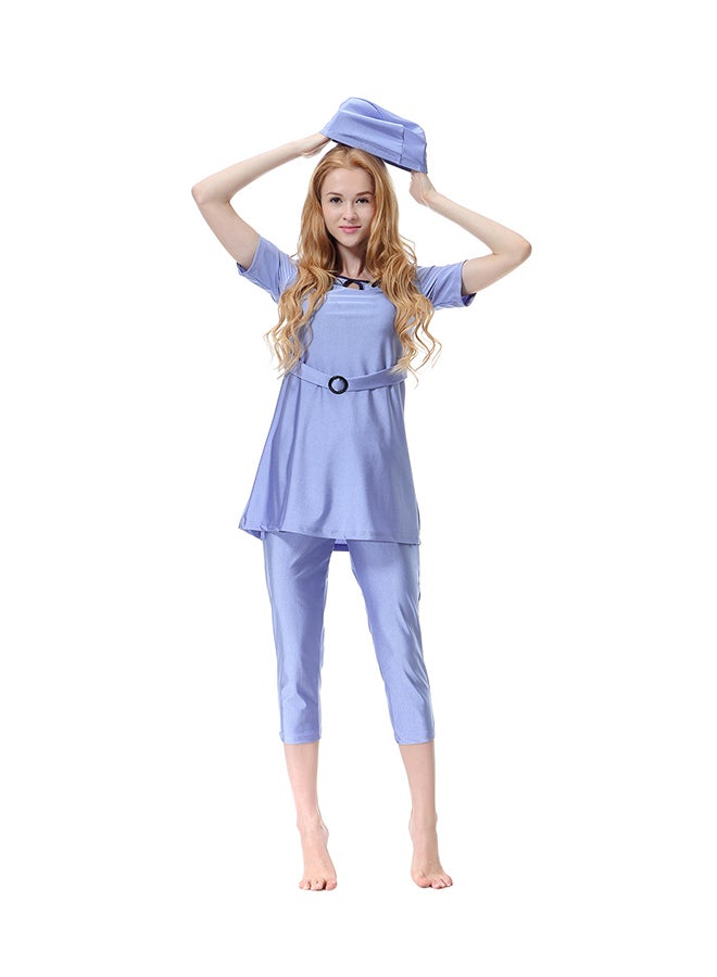 Sharpdo - 3-Piece Burkini Set Lavender - Image 1