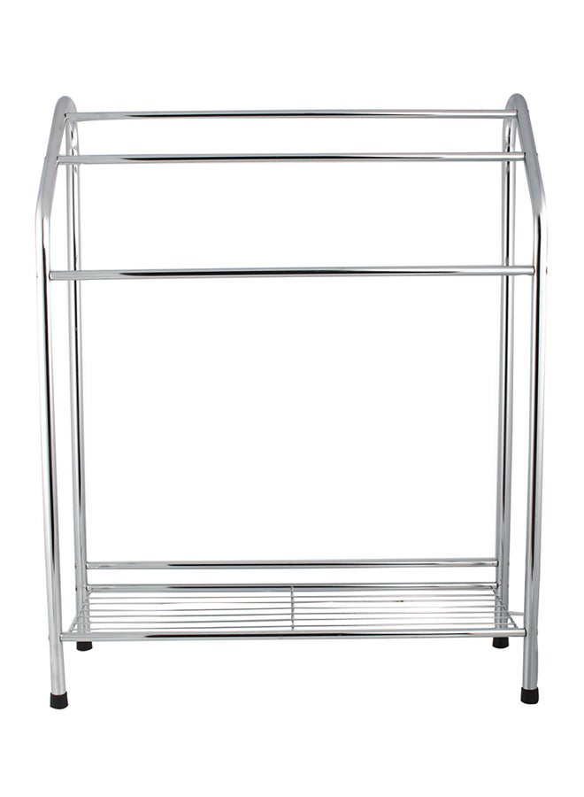 Home Box Dolan Towel Holding Rack Silver/Black 62.8x84x26cm  - Image 1