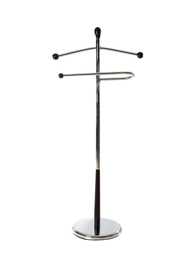 Home Box Daniel Valet Stand Brown/Silver 50x118x28cm  - Image 1