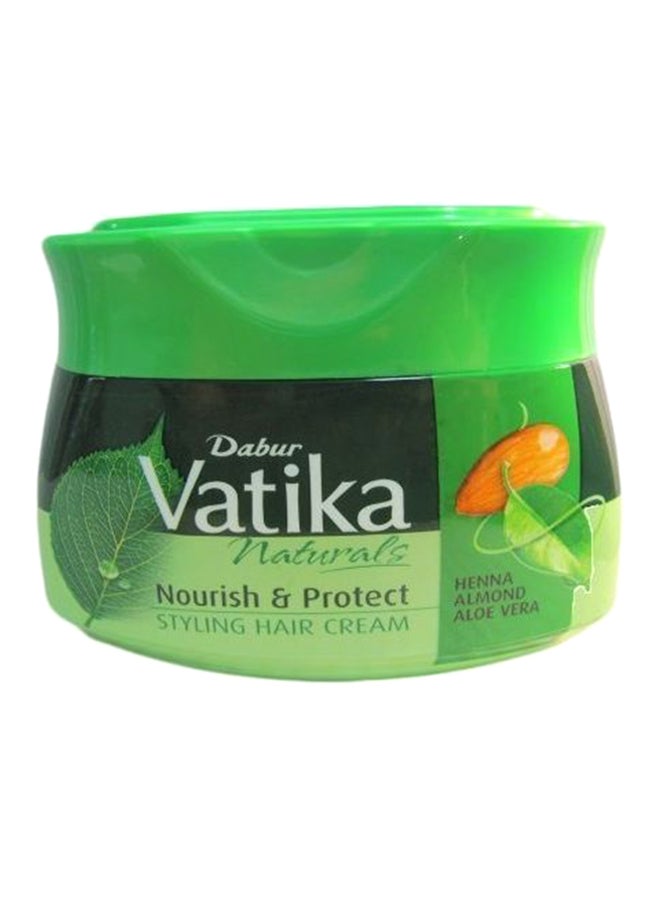 Dabur Vatika Naturals Nourish & Protect Styling Hair Cream 65 ml | Henna, Almond & Aloe Vera with Nourishing Vatika Oils 65.0ml
