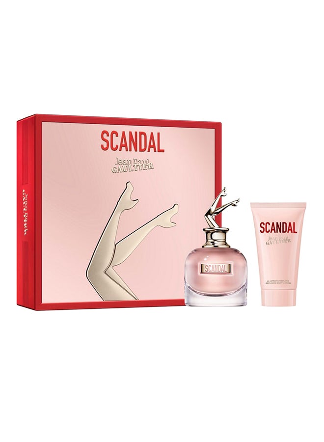 Jean Paul GAULTIER Scandal Gift Set (1x EDP Spray 80ml, 1x Body Lotion 75ml) 