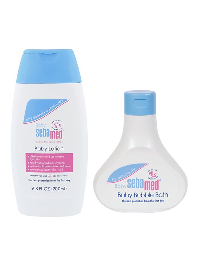 Sebamed Baby Bubble Bath And Body Lotion (200+200 ml) - Image 1