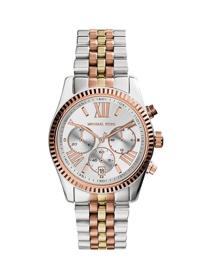 Michael Kors - Women's Tri-Tone Stainless Steel Chronograph Watch MK5735 - Image 1
